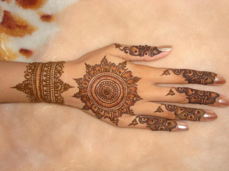 Shaded Mandala Tikki Henna Designs
