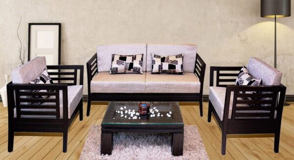 10 Teak Wood Sofa Set Designs Pictures